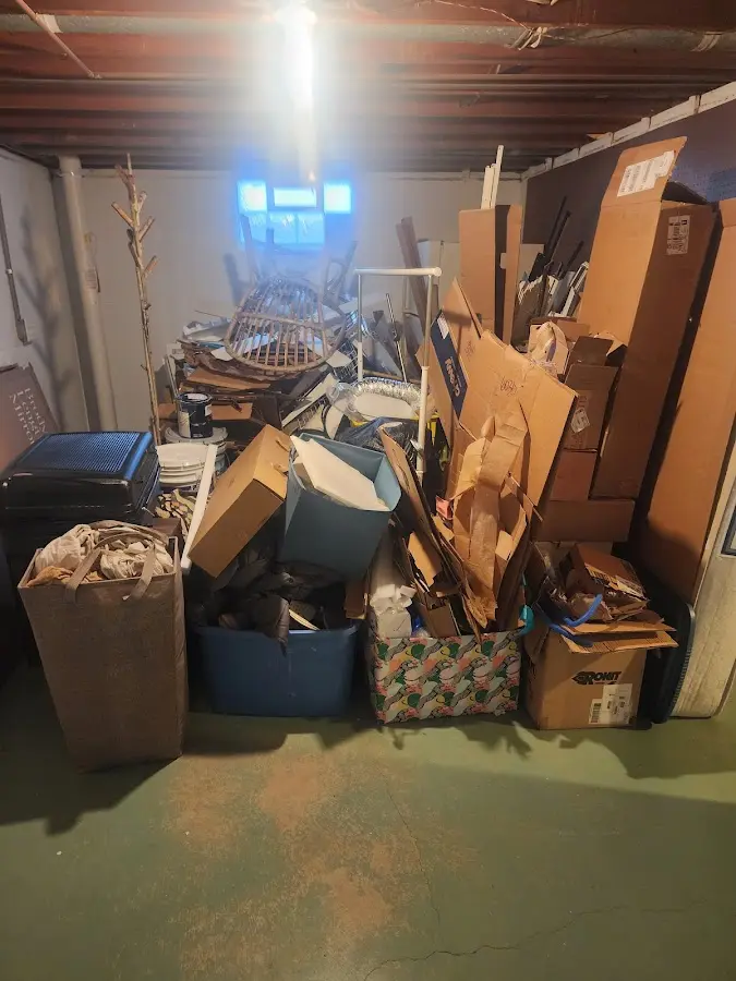 Roll-off dumpster container at job site for 15 Yard Dumpster Rental in Bay Point